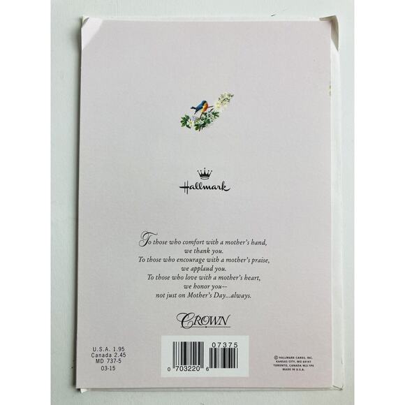 3 Vintage HALLMARK AMERICAN GREETINGS Mother's Day CARDS FORGET ME NOT Friend - Picture 12 of 12